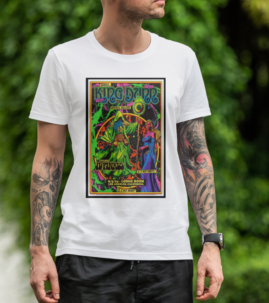 Behold King Buzzo Trevor Dunn Featuring JD Pinkus Lodge Room Los Angeles Mystical Bullshit August 5 T-Shirt