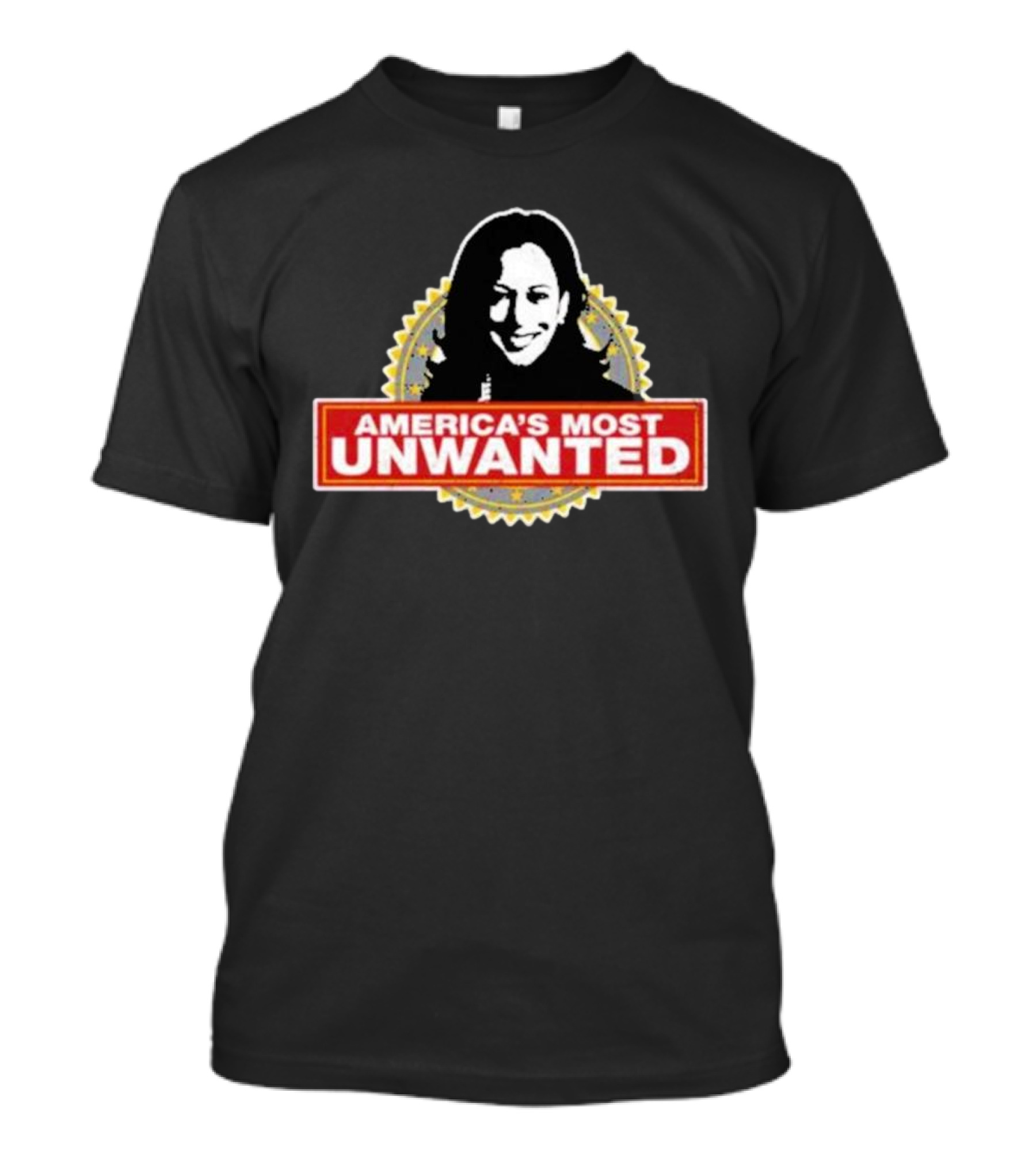 Harris America's Most Unwanted Black And Gold Badge T-Shirt