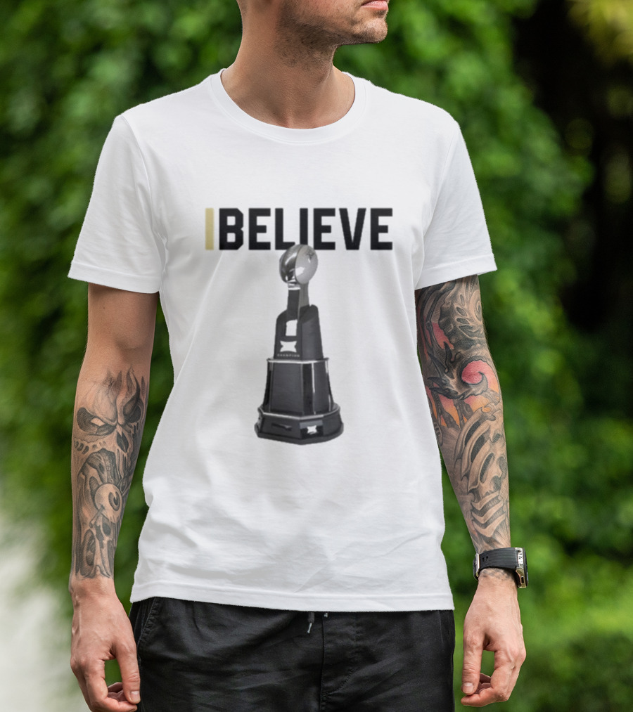 I Believe Big 12 Conference Championship Trophy T-Shirt