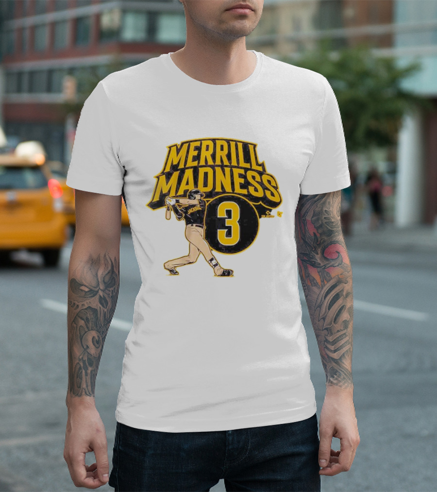 Jackson Merrill Madness 3 Baseball Player Swing T-Shirt
