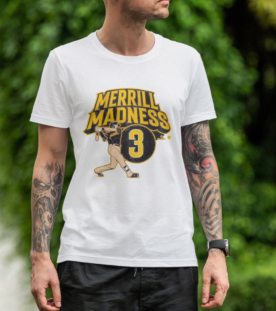 Jackson Merrill Madness 3 Baseball Player Swing T-Shirt