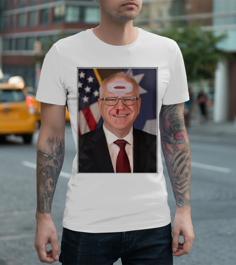 Tampon Tim The Maxipad Minnesotan Patriotic Humor T-Shirt