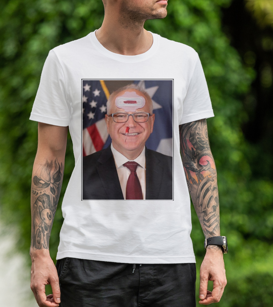 Tampon Tim The Maxipad Minnesotan Patriotic Humor T-Shirt