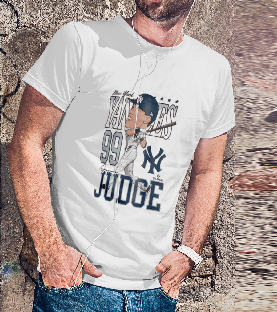 New York Yankees 99 Aaron Judge Caricature New Era T-Shirt