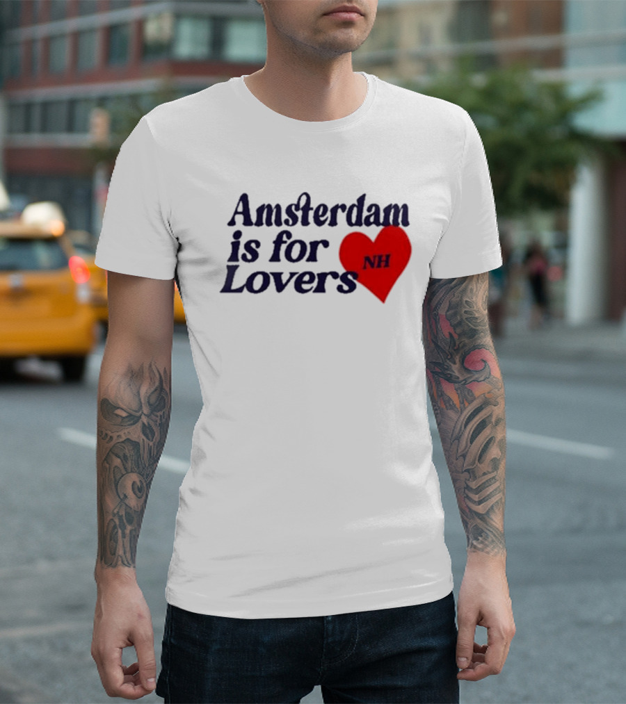 Amsterdam Is for Lovers NH Heart T-Shirt