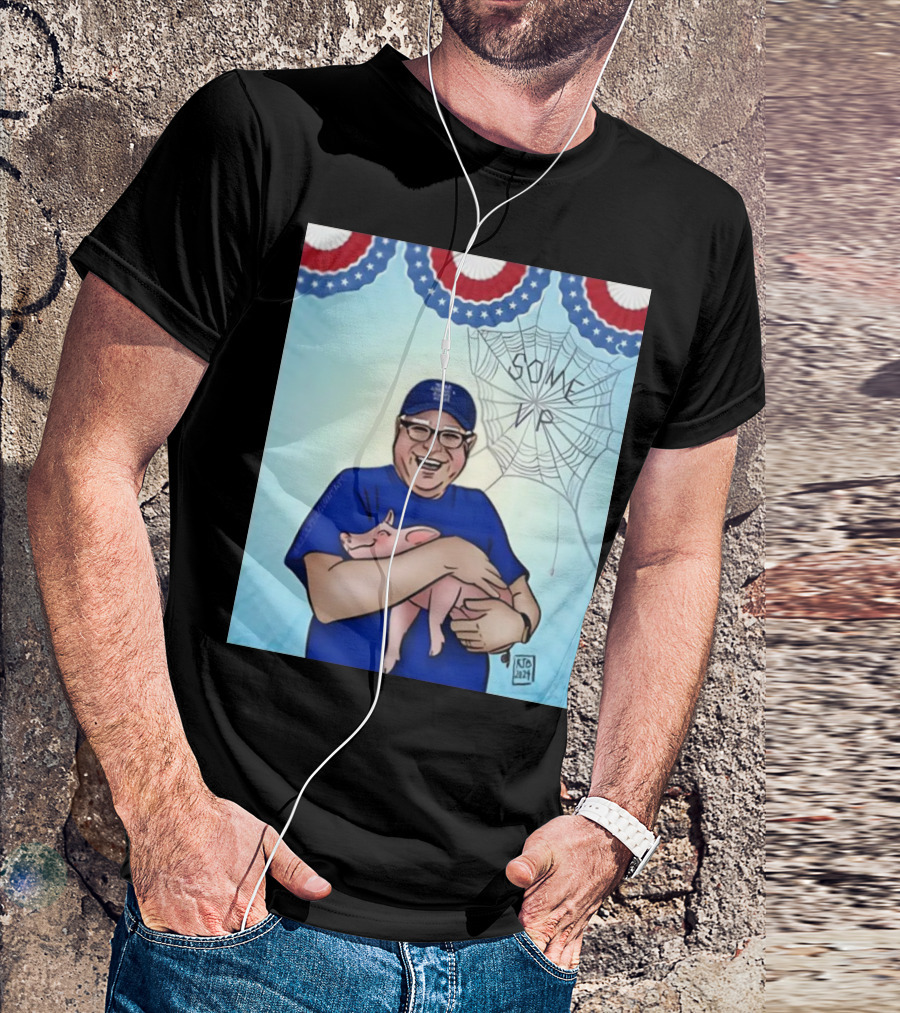 Jess Piper Tim Walz Hugs Pig Some America Happy Again T-Shirt