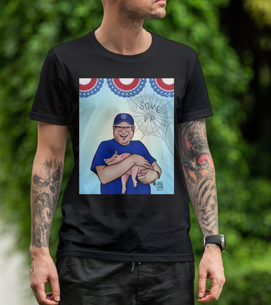 Jess Piper Tim Walz Hugs Pig Some America Happy Again T-Shirt