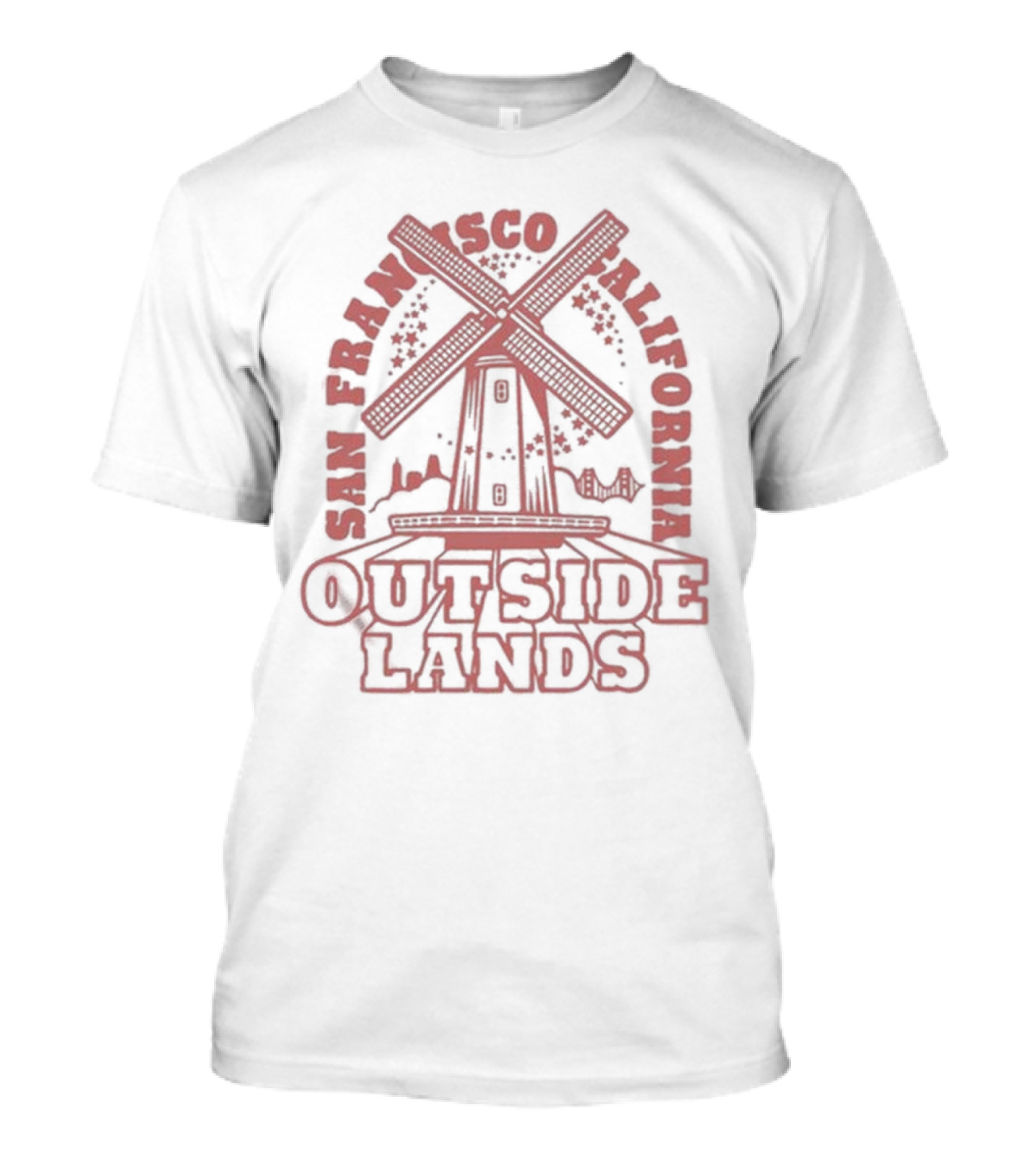 San Francisco California Outside Lands August 9-11 2024 Windmill T-Shirt