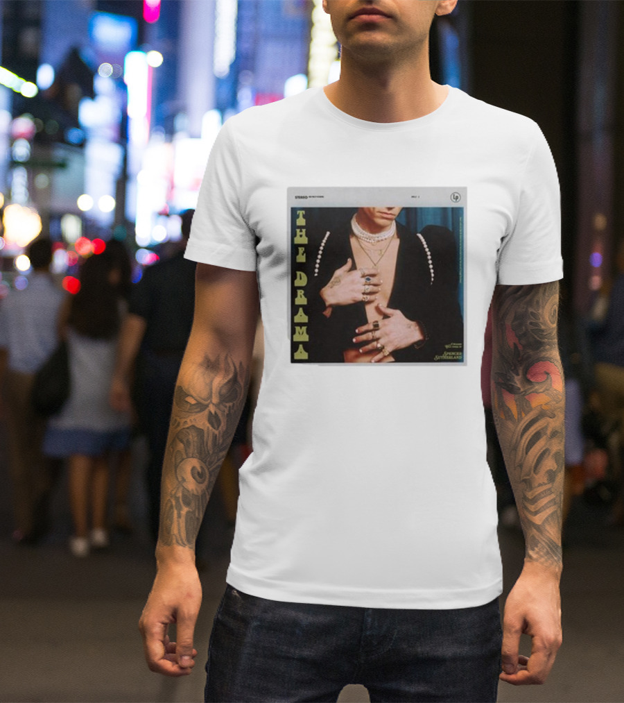 Spencer Sutherland The Drama LP Cover Tattooed Hands And Pearls T-Shirt