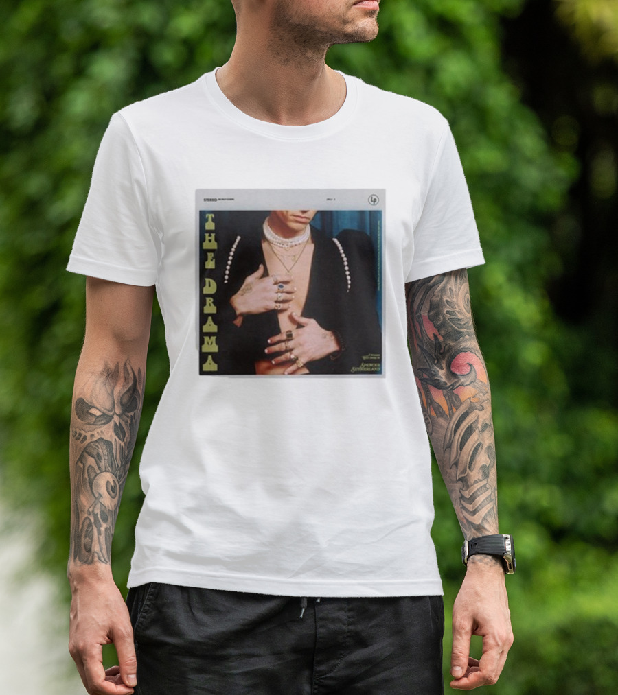 Spencer Sutherland The Drama LP Cover Tattooed Hands And Pearls T-Shirt