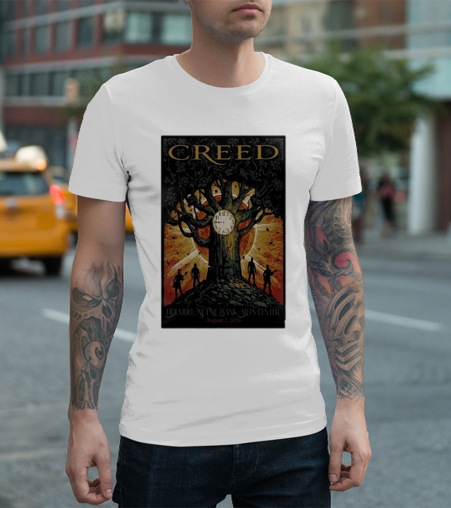 Creed Live at PNC Bank Arts Center Holmdel NJ August 7 T-Shirt
