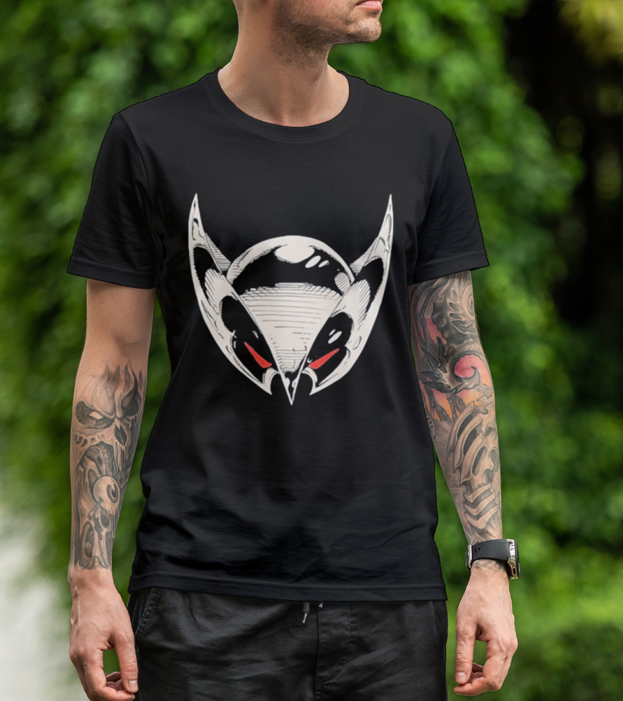 Gerard Way Shadowhawk Helmet Red Eyes T-Shirt