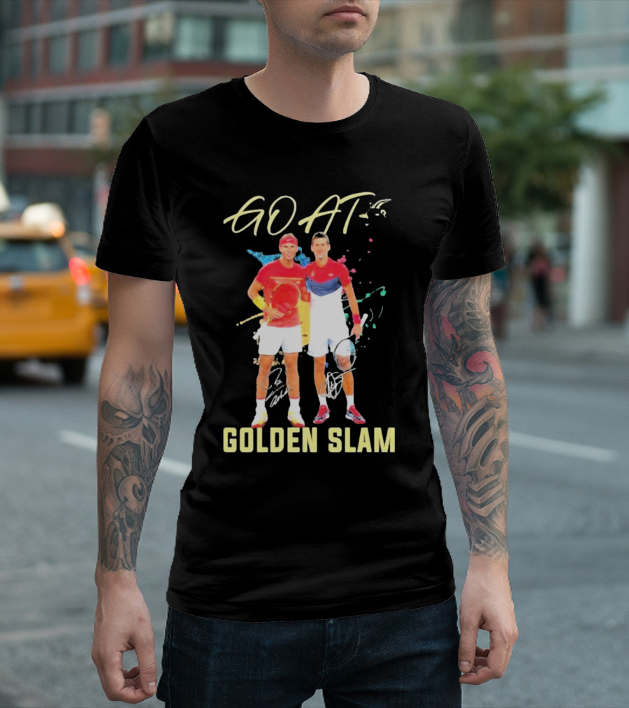 GOAT Golden Slam Tennis Signature T-Shirt