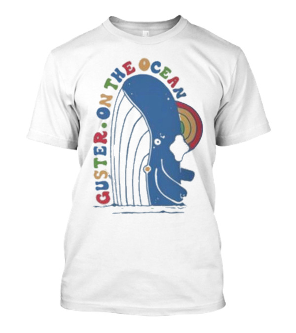 Guster On The Ocean Whale Rainbow T-Shirt