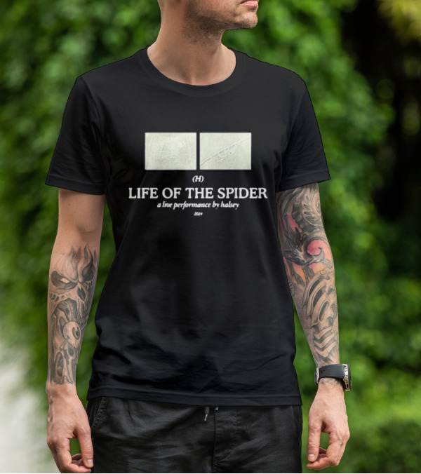 Halsey Updates Life Of The Spider (H) A Live Performance By Halsey T-Shirt