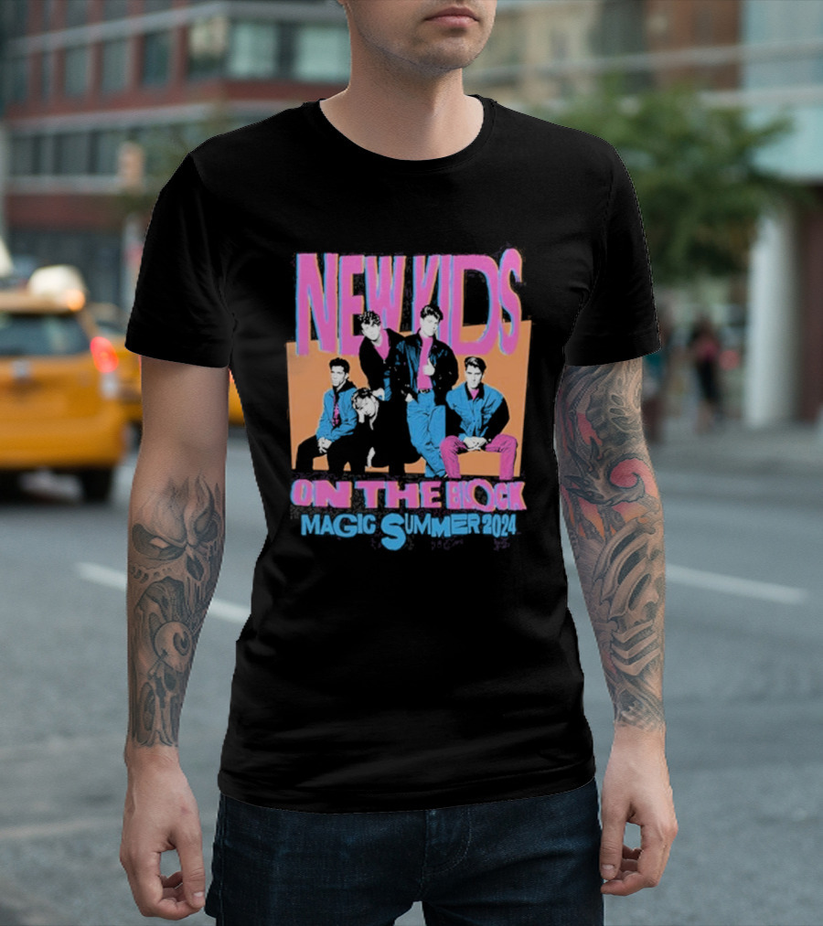 New Kids On The Block Magic Summer 2024 Vibrant Violet T-Shirt