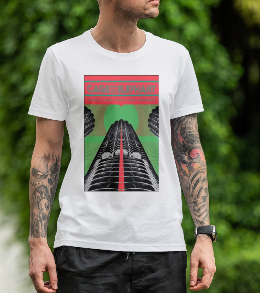 Cage The Elephant Concert August 14 2024 Credit Union 1 Arena Chicago IL T-Shirt