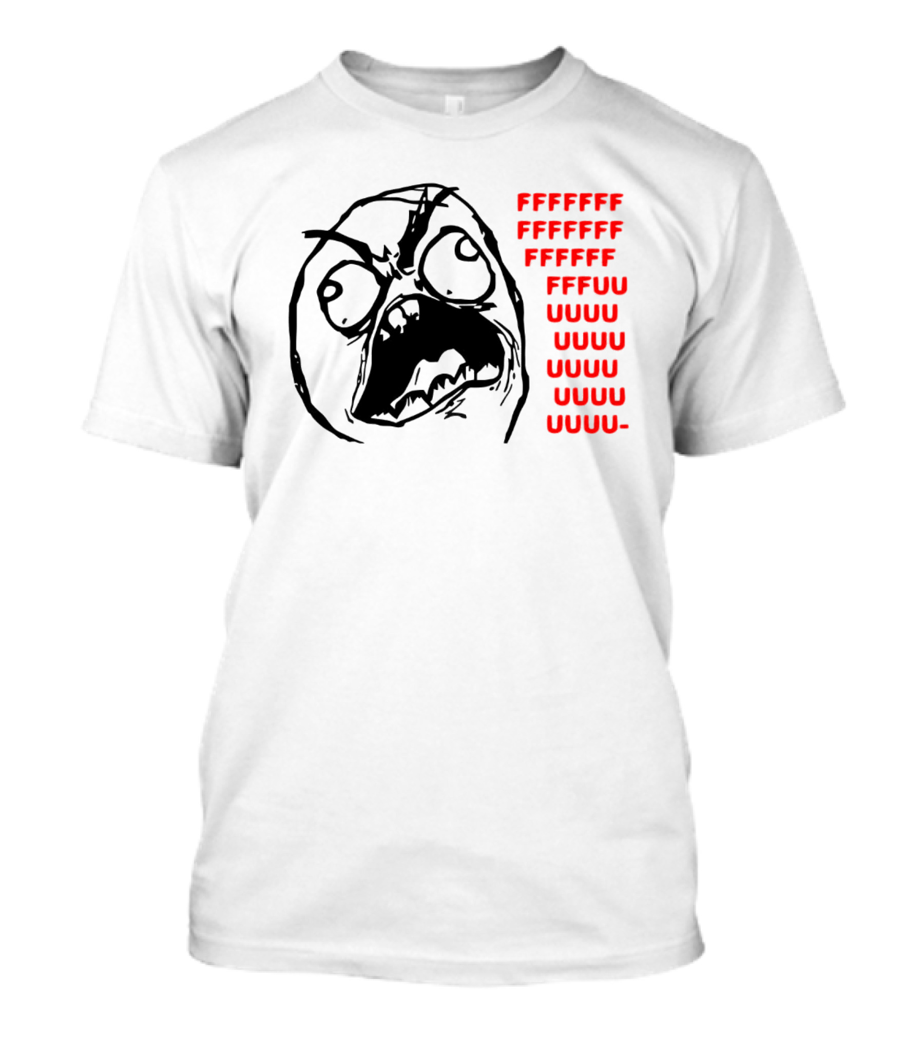 FFFFUUUU Rage Comic Meme Face T-Shirt