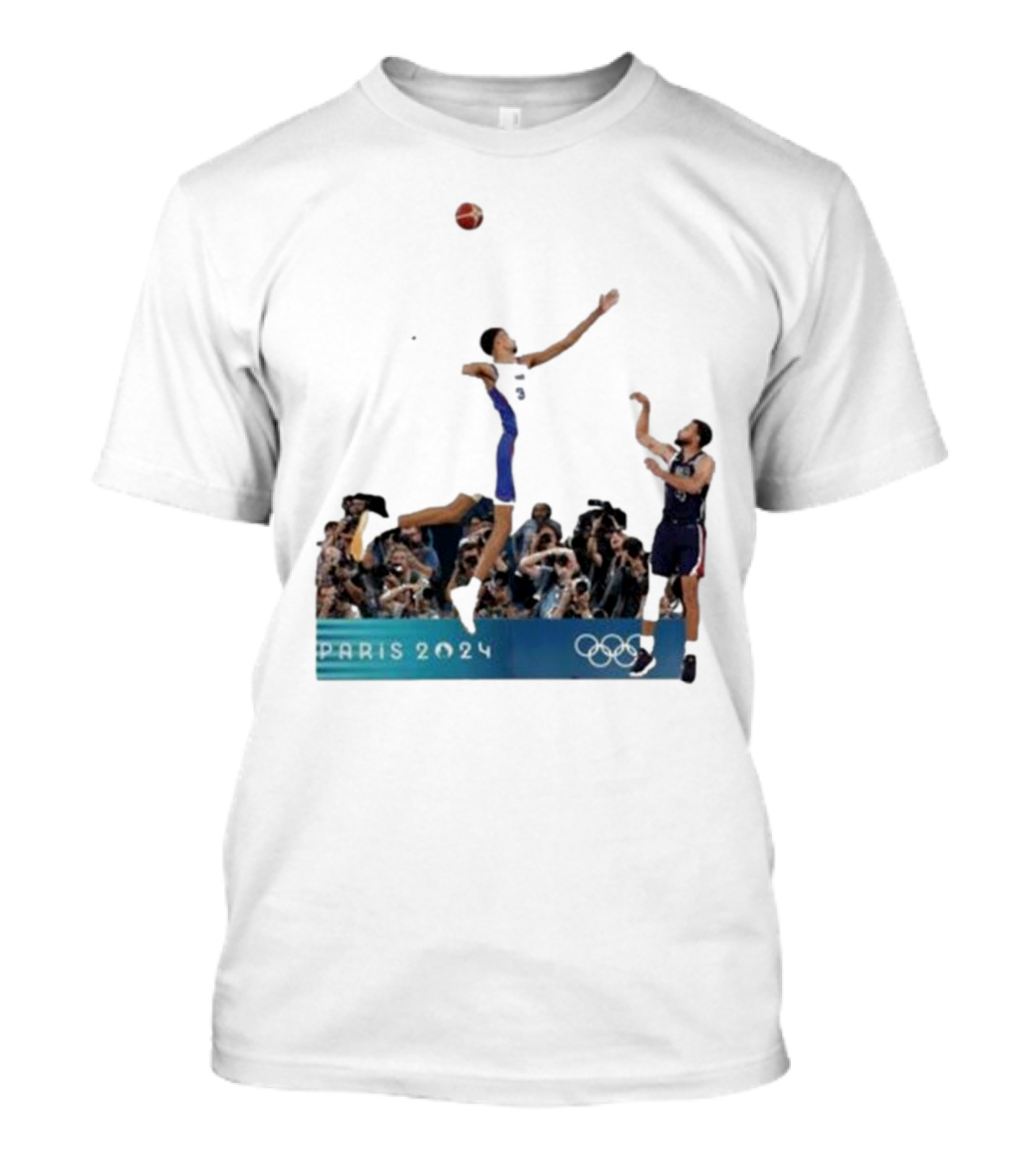 Paris 2024 Stephen Curry Keldon Johnson Chef Curry Basketball T-Shirt
