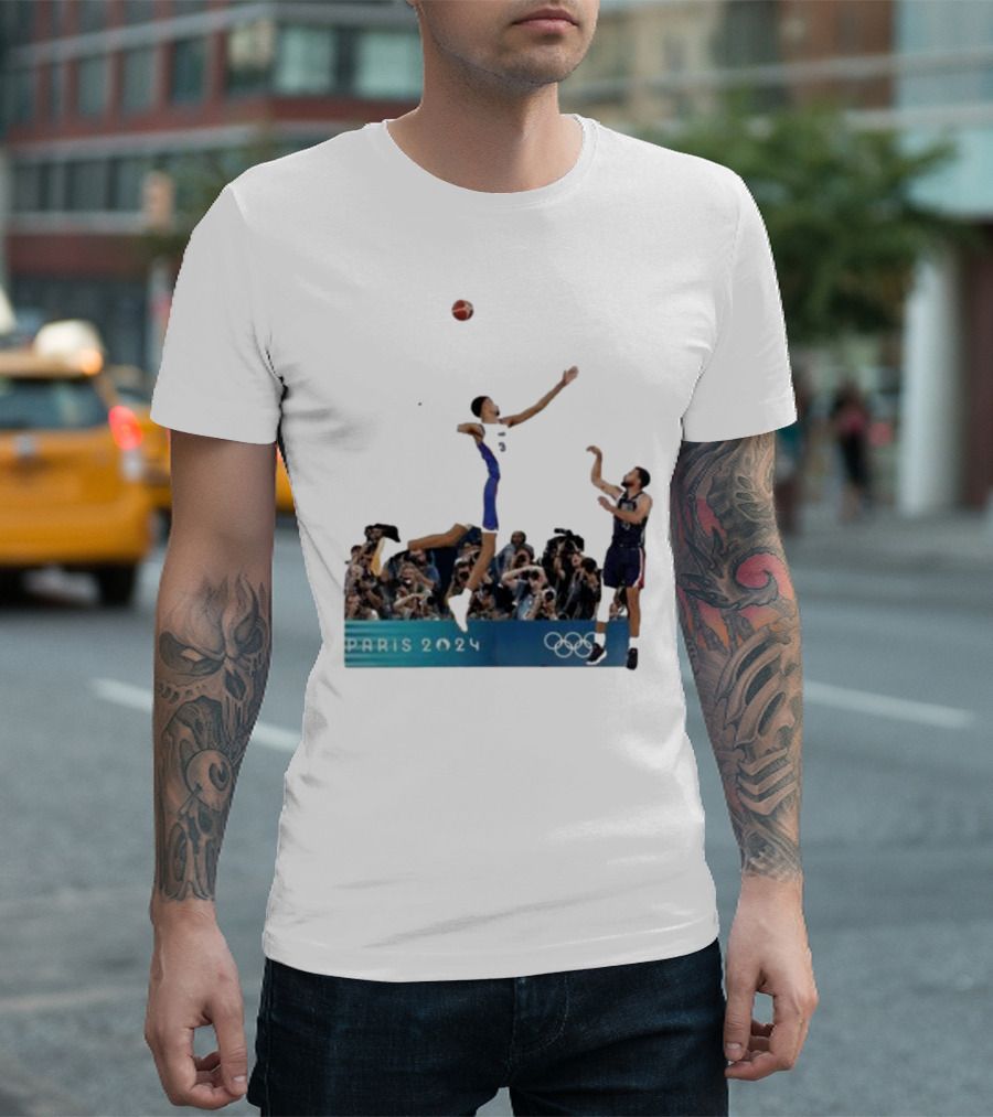 Paris 2024 Stephen Curry Keldon Johnson Chef Curry Basketball T-Shirt