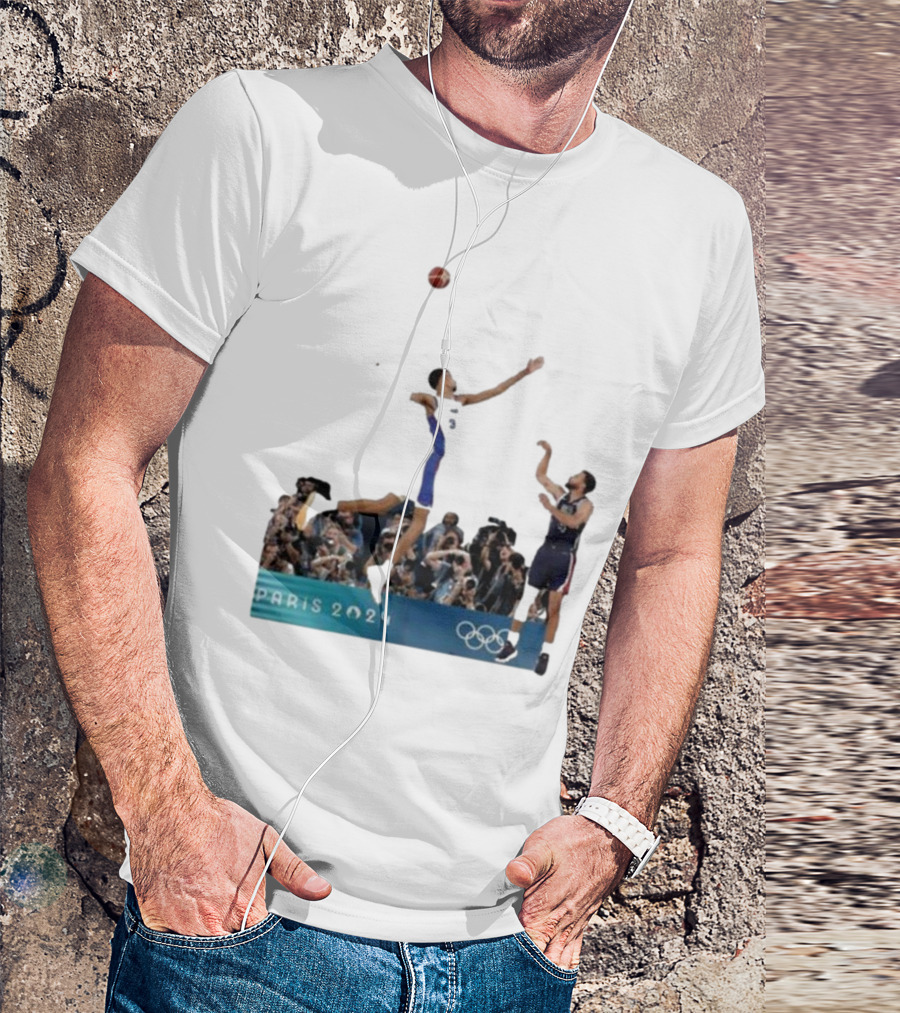 Paris 2024 Stephen Curry Keldon Johnson Chef Curry Basketball T-Shirt