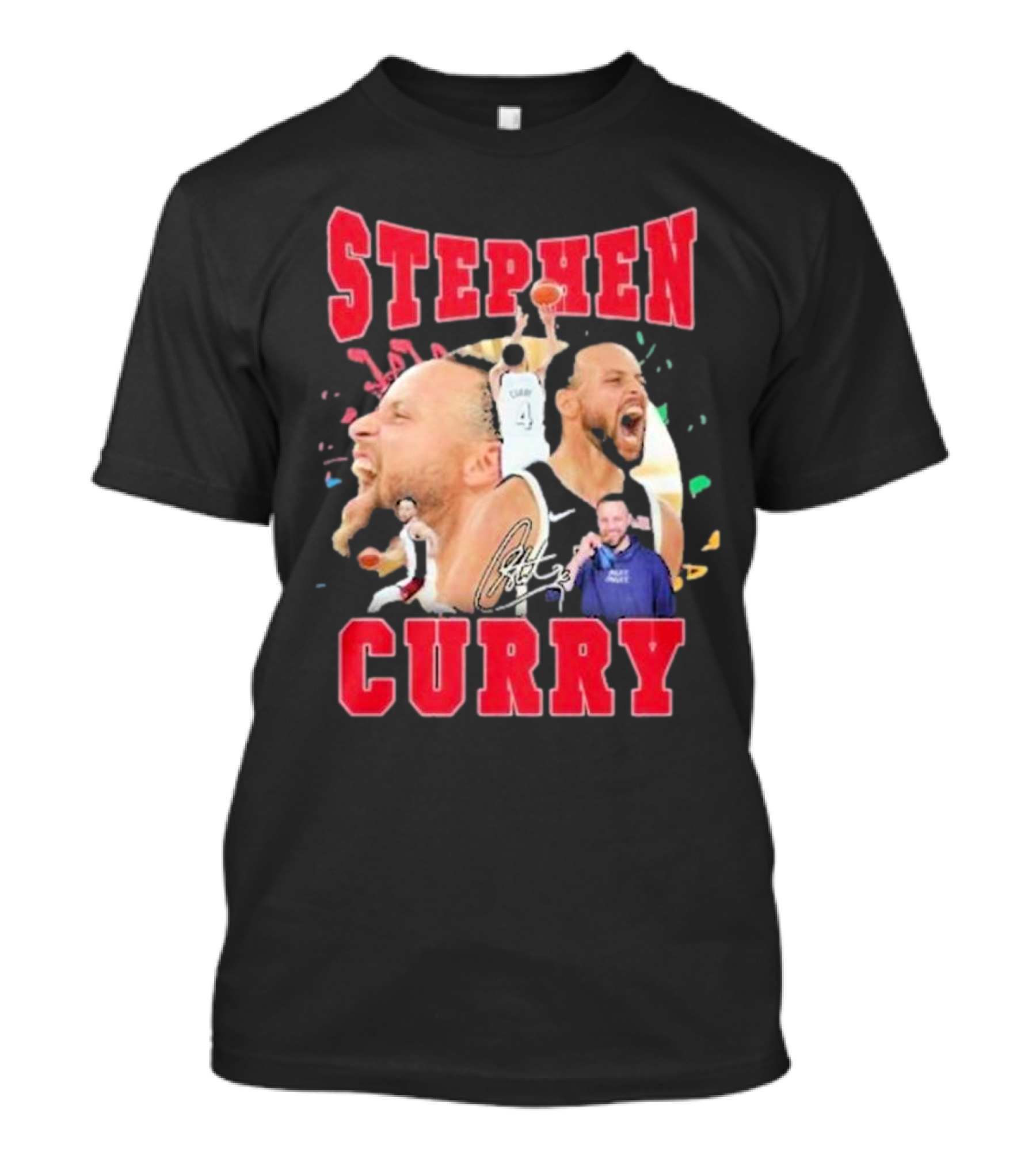 Stephen Curry 2024 Signature Paris Basketball Icons T-Shirt