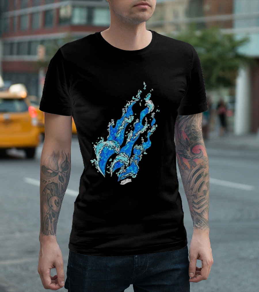 Fire Wave Blue Flame T-Shirt