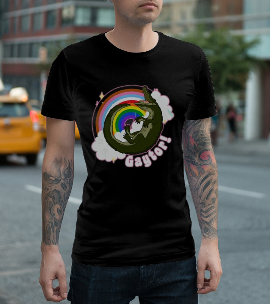 Gators Daily Gaytor Rainbow Clouds T-Shirt