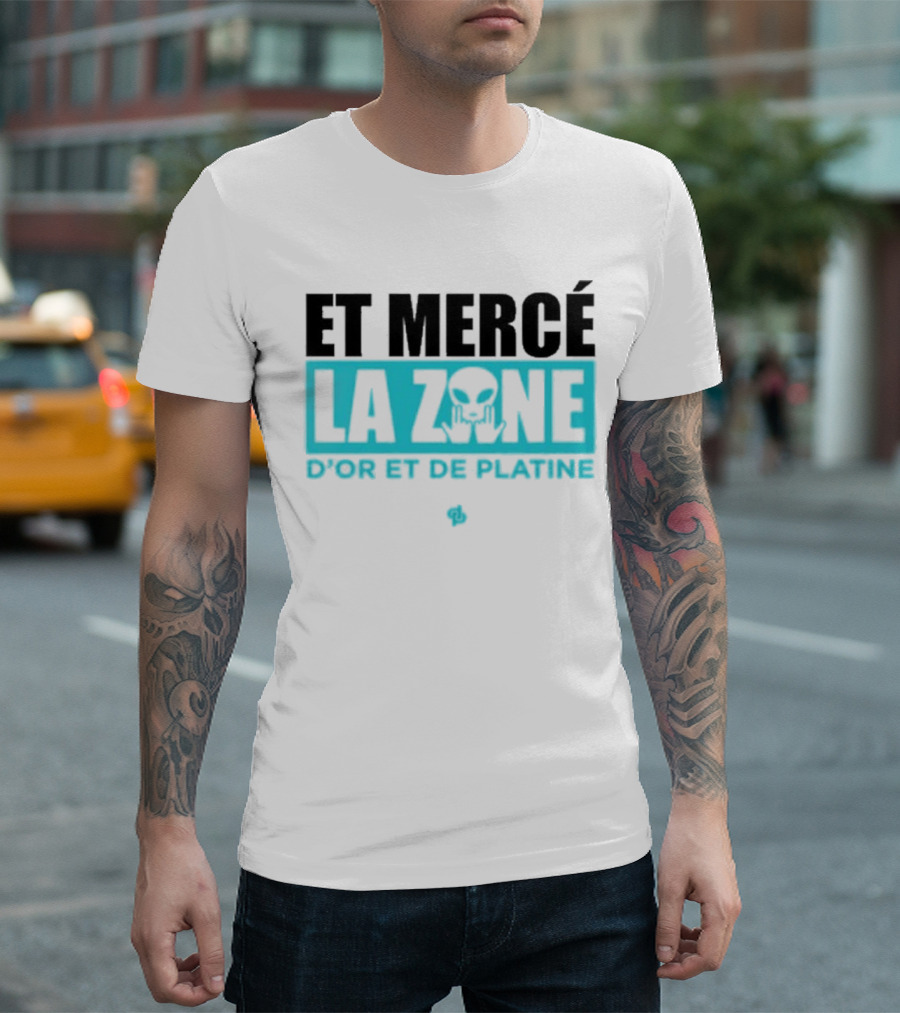 Et Mercé La Zone D'or Et De Platine Alien T-Shirt