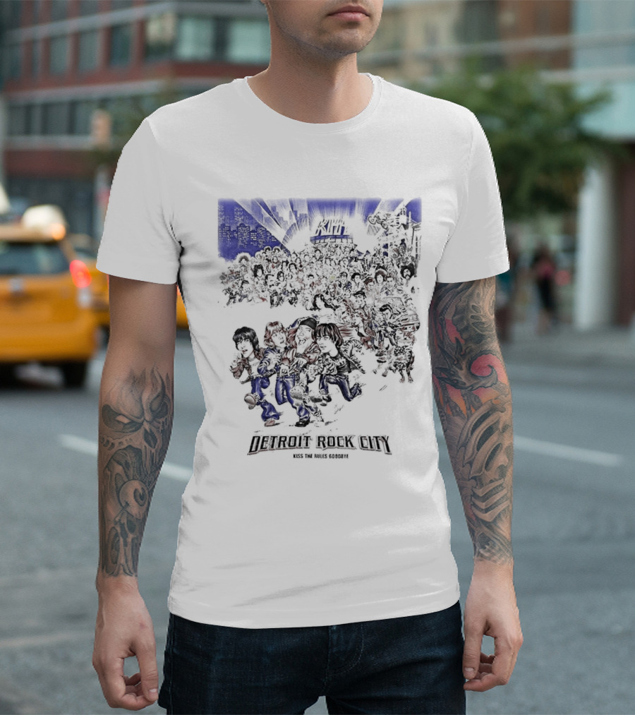 Kiss Band August 13 1999 Detroit Rock City Kiss the Rules Goodbye T-Shirt