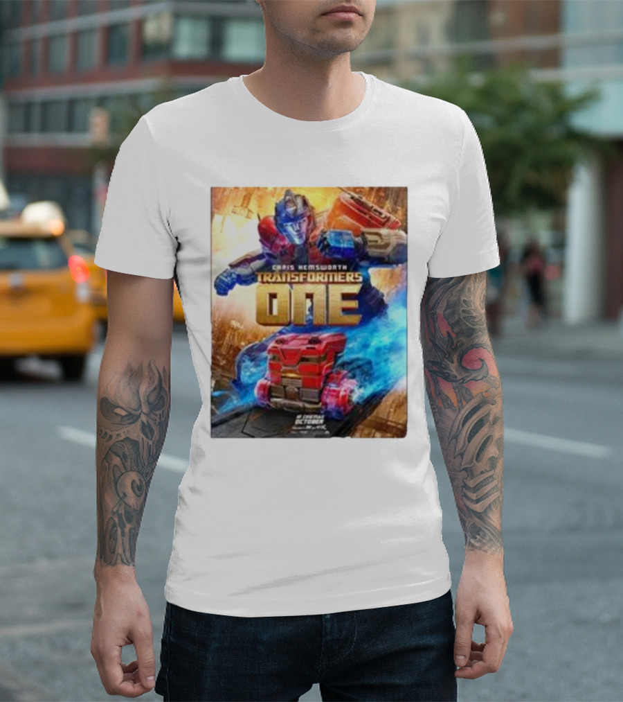Chris Hemsworth Transformers One Robots Not In Disguise Merchandise T-Shirt