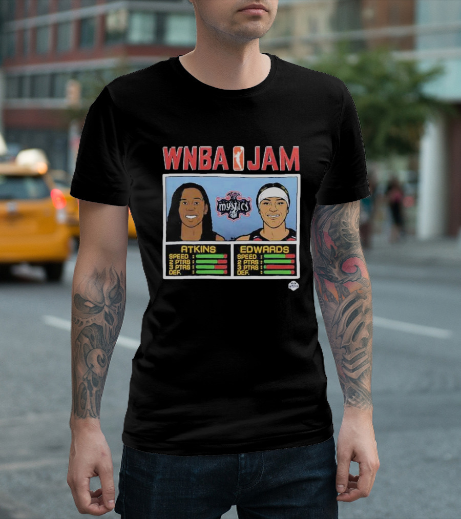 WNBA Jam Mystics Atkins Edwards Speed Points Defense T-Shirt