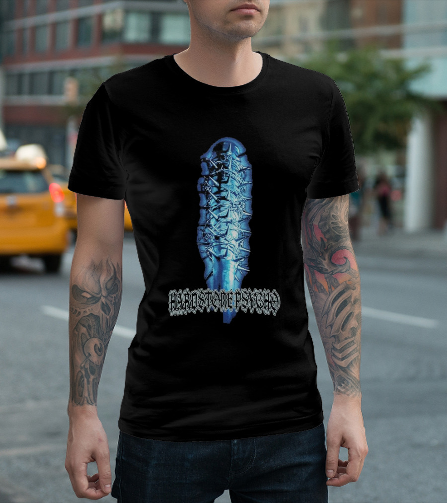 Hardstone Psycho Barbed Wire Wrapped Baseball Bat T-Shirt