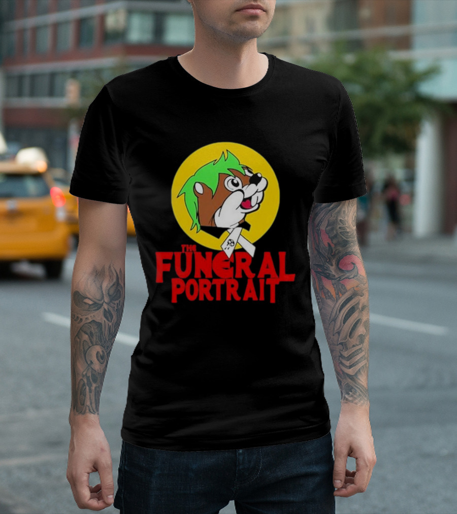 The Funeral Portrait Cartoon Mascot Circle T-Shirt