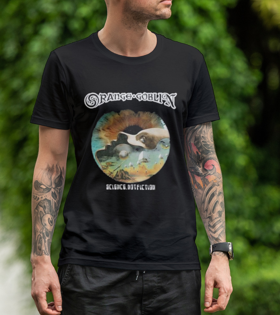 Orange Goblin Science Not Fiction Psychedelic Space Exploration T-Shirt