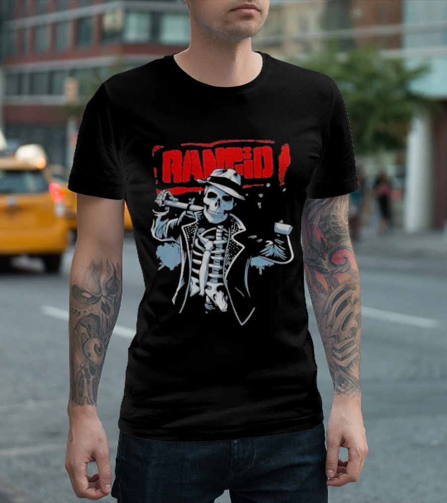 Rancid Bo Knows Skele Tim North America Tour T-Shirt