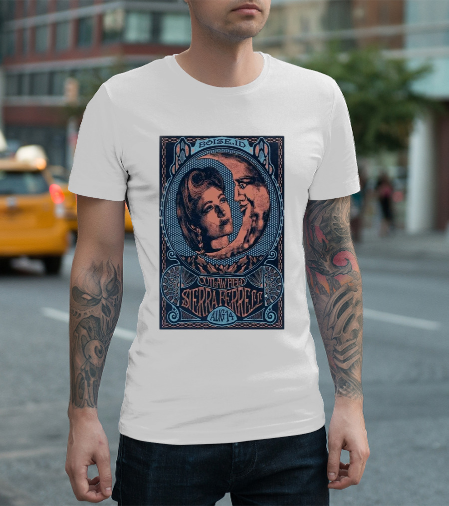 Boise ID Outlaw Field Sierra Ferrell August 14 2024 Tour T-Shirt