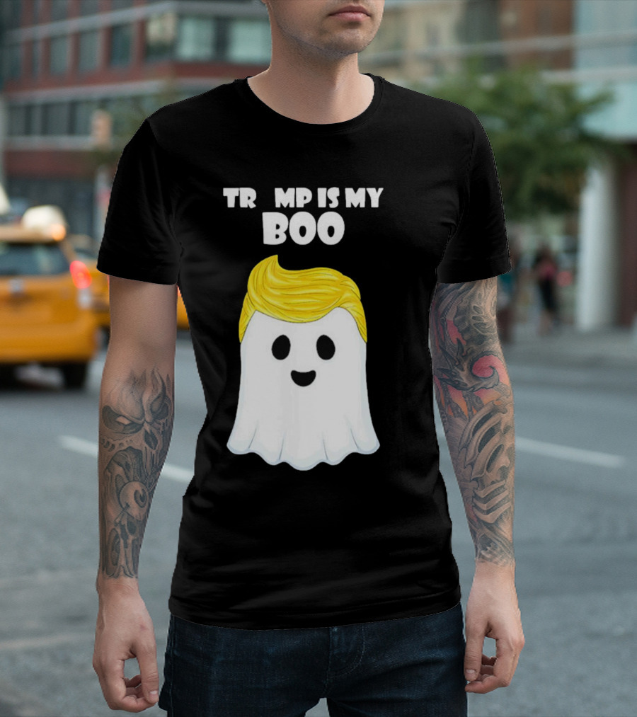 Trump Is My Boo Halloween Ghost Hair T-Shirt