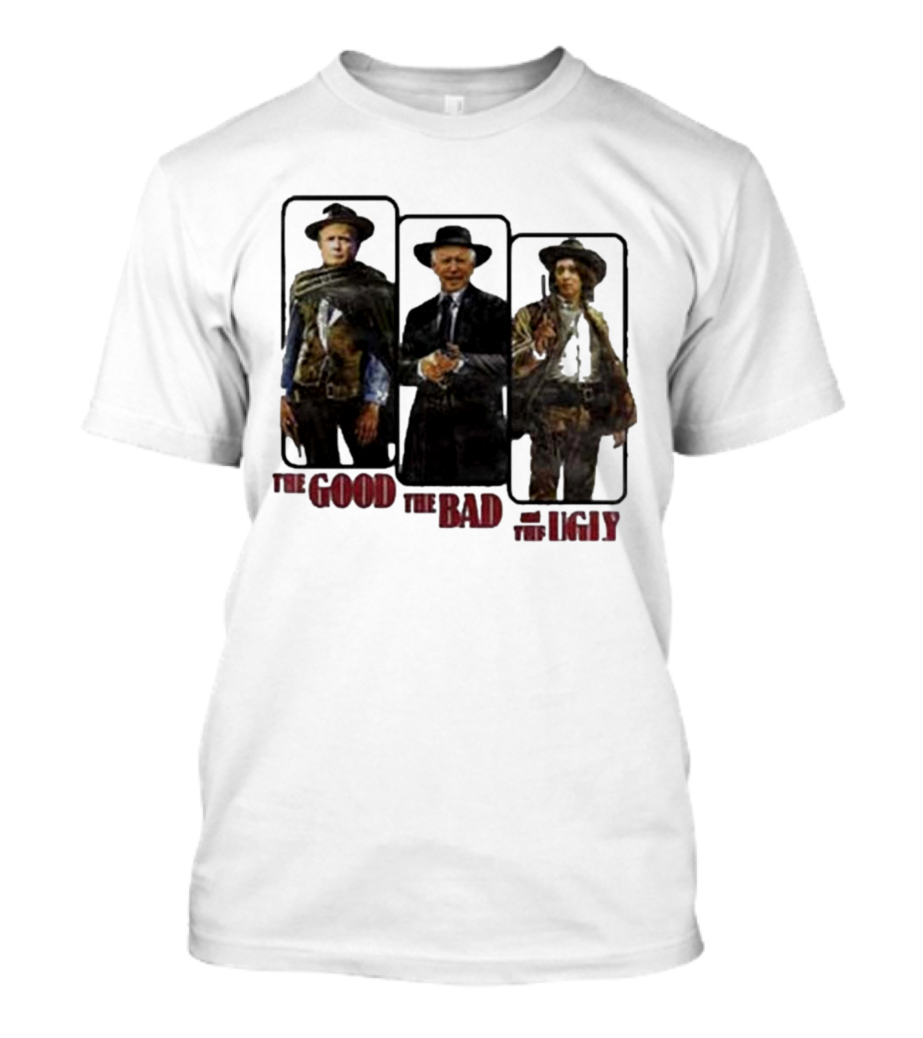 The Good The Bad The Ugly Trump Biden Kamala Ladies T-Shirt