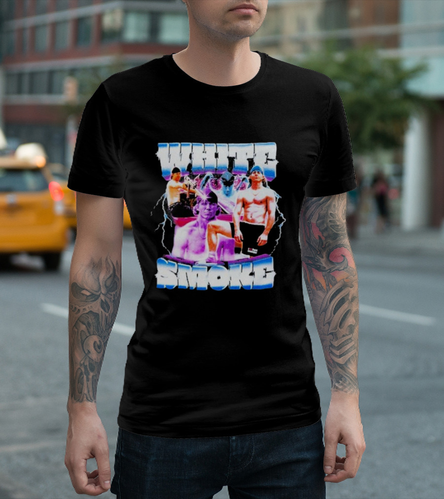 Danny Duncan White Smoke Shirt Lightning and Muscle Edition T-Shirt