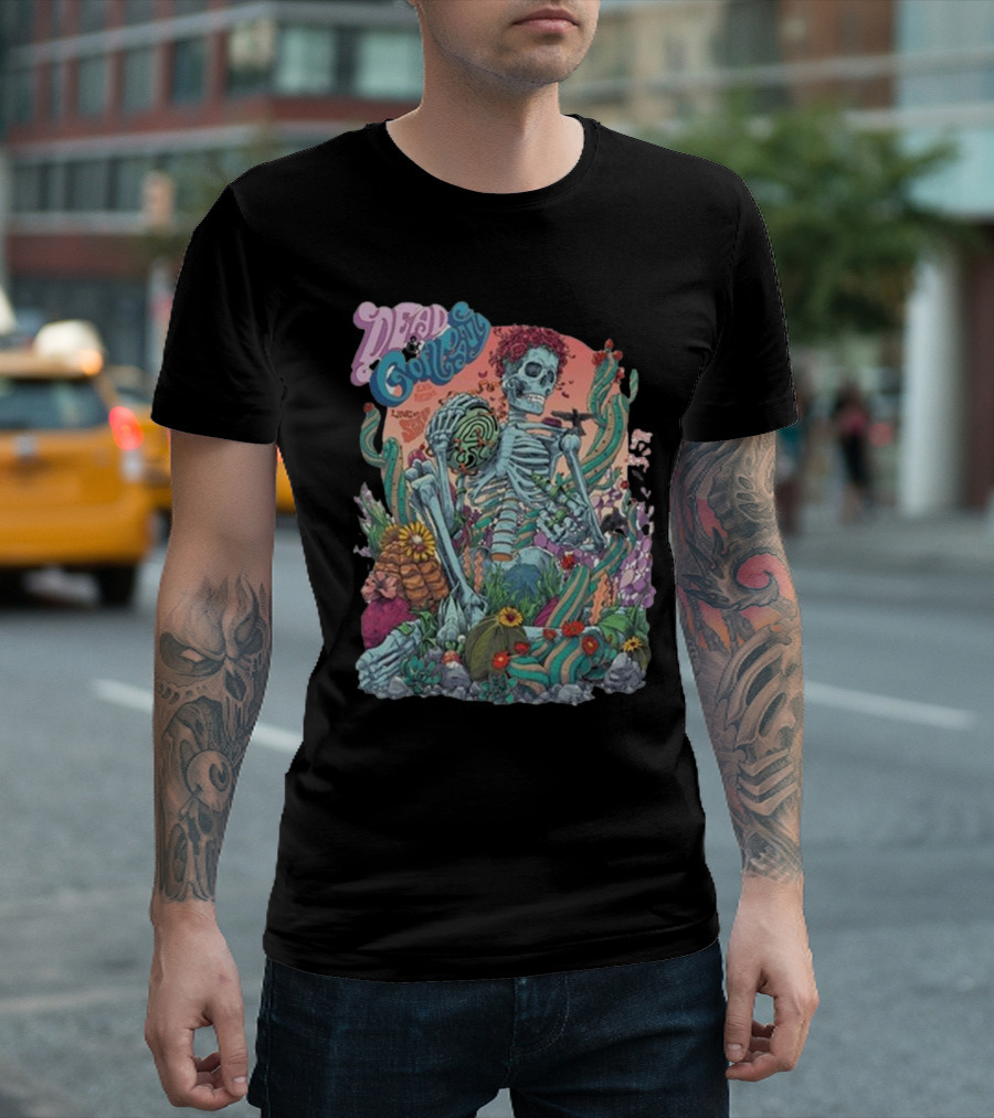Dead And Company Las Vegas NV Aug 8-10 2024 Tour Psychedelic Skeleton Cactus T-Shirt