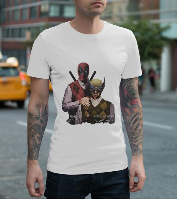 Deadpool Wolverine Ryan Reynolds Hugh Jackman Step Brothers T-Shirt