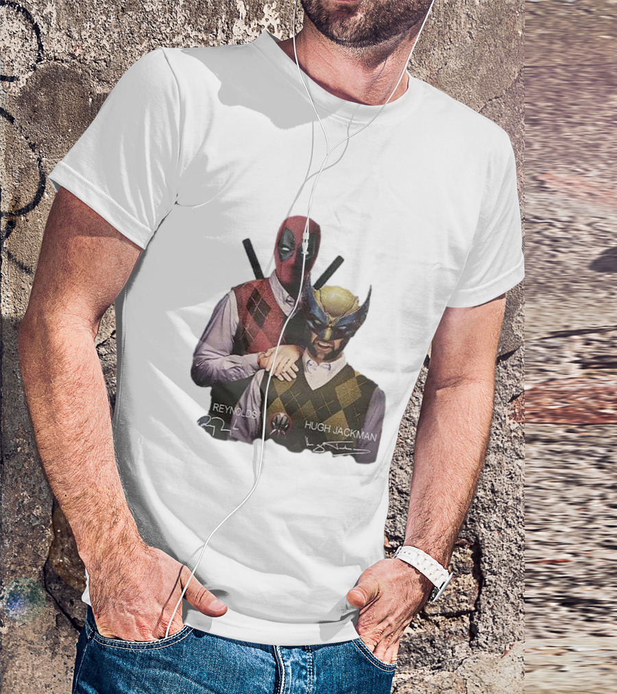 Deadpool Wolverine Ryan Reynolds Hugh Jackman Step Brothers T-Shirt