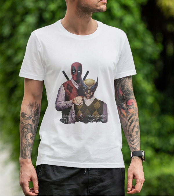 Deadpool Wolverine Ryan Reynolds Hugh Jackman Step Brothers T-Shirt