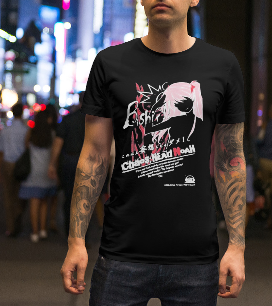 Chaos Head Noah Bishōjo Anime Waifu Manga Styling T-Shirt