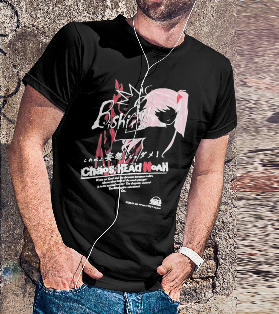 Chaos Head Noah Bishōjo Anime Waifu Manga Styling T-Shirt