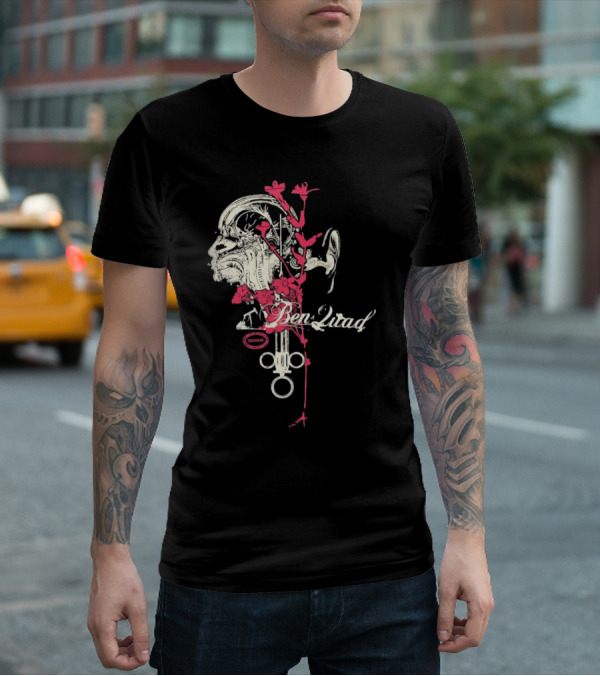Purenoise Ben Quad Anatomy Circuit Roses Skull T-Shirt