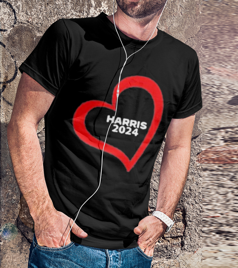Vera Wang Heart Harris 2024 Election Campaign T-Shirt