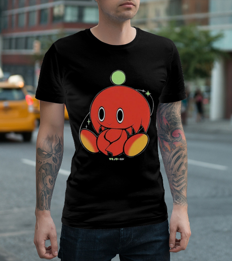 Chuckles Knuckles Chao Red Character with Green Ball T-Shirt