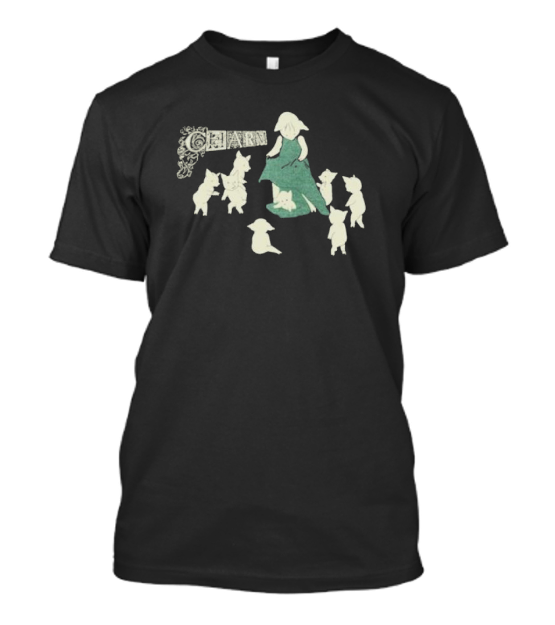 Clairo Charm Pig Vintage Fairy Tale Scene T-Shirt